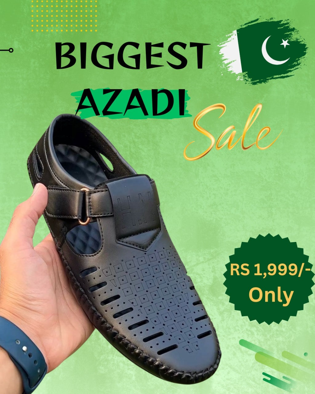 (SQ-205) |Royal Black Pattern + Free Comfortable INSOCKS Inside